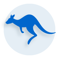 blue kangaroo